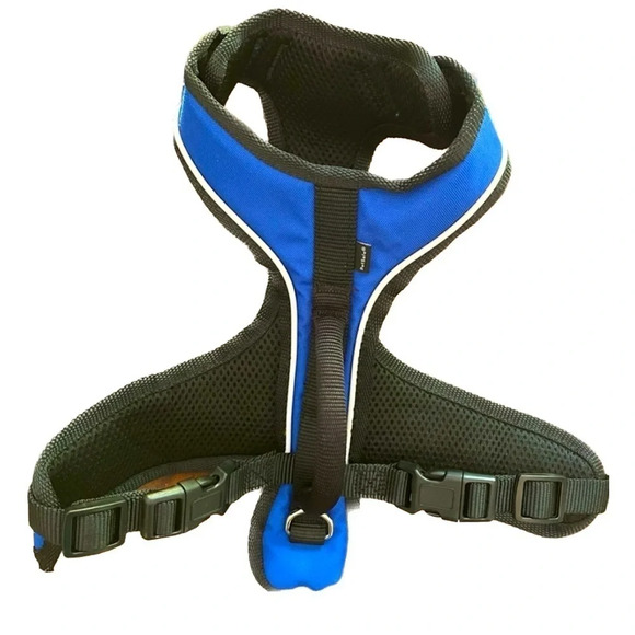 PetSafe EasySport Dog Harness Blue‎ Black Size Small NWOT Grab Handle Reflective - Picture 1 of 8